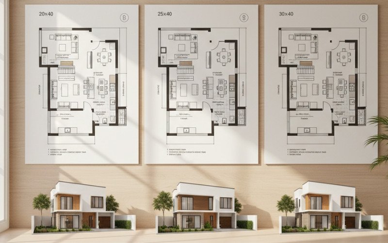 Small Plot House Planning Ideas (20x40, 25x40, 30x40)